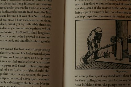 Melville, Moby-Dick (sewn binding) Melville, Moby-Dick (sewn binding)