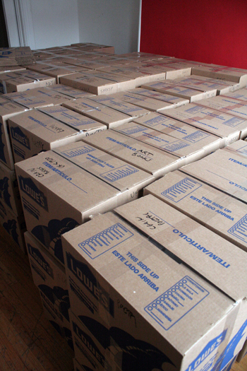 A boxed library A boxed library