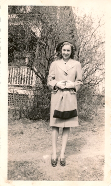 Mrs. Terzian as a young woman